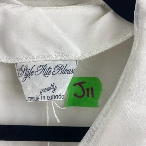 Style Rite Blouse Button Up Oversized Collar - Picture 3 of 8